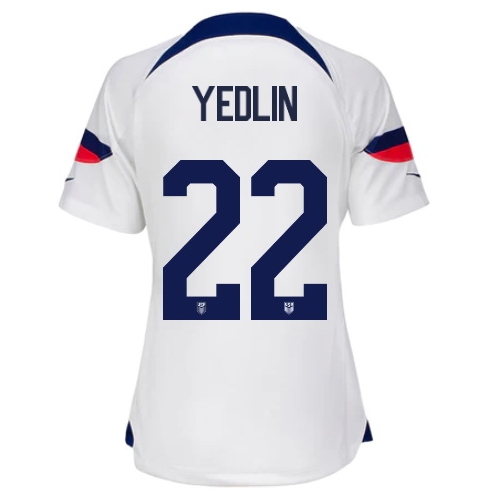 Deandre Yedlin 2022 White/Loyal Blue USA Women's Jersey