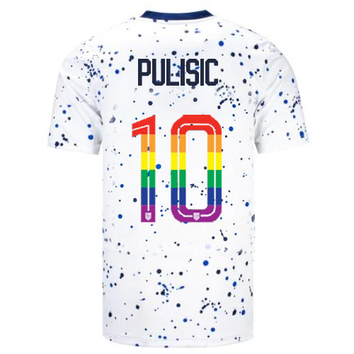 USA Christian Pulisic 2023/24 Home Men's Jersey PRIDE
