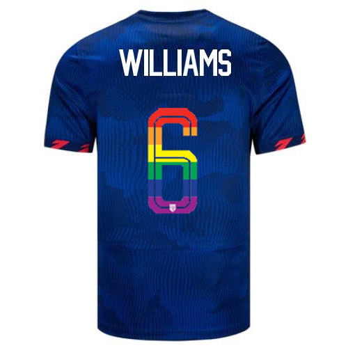 USA Lynn Williams 2023/24 Away Men's Jersey PRIDE