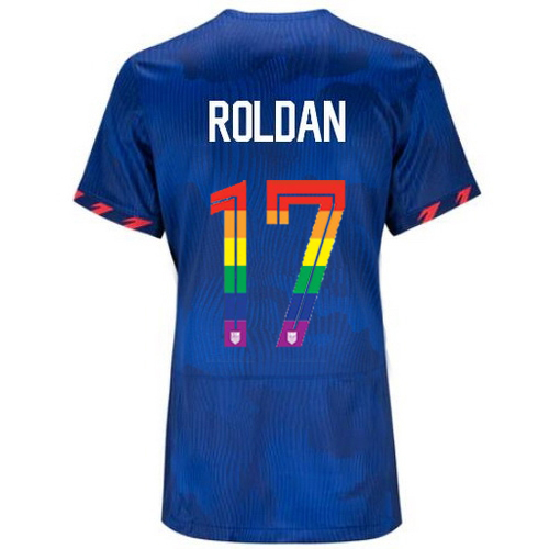 USA Cristian Roldan 2023/24 Away Women's Jersey PRIDE