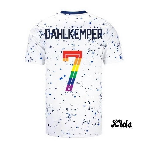 USA Abby Dahlkemper 2023/24 Home Youth Jersey PRIDE