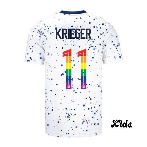 USA Ali Krieger 2023/24 Home Youth Jersey PRIDE