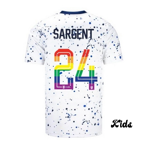 USA Josh Sargent 2023/24 Home Youth Jersey PRIDE