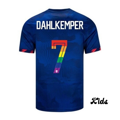 USA Abby Dahlkemper 2023/24 Away Youth Jersey PRIDE