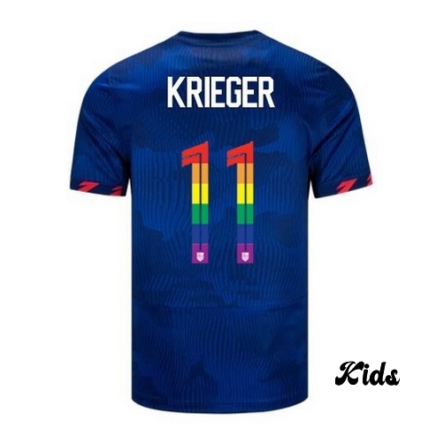 USA Ali Krieger 2023/24 Away Youth Jersey PRIDE