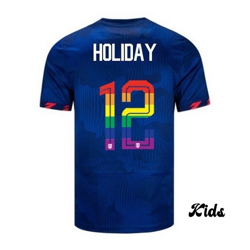 USA Lauren Holiday 2023/24 Away Youth Jersey PRIDE