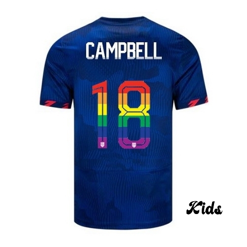 USA Jane Campbell 2023/24 Away Youth Jersey PRIDE