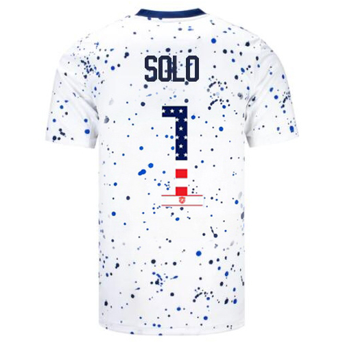 USA Hope Solo 2023 White Men's Jersey Independence Day