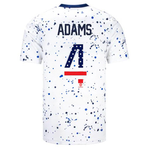 USA Tyler Adams 2023 White Men's Jersey Independence Day
