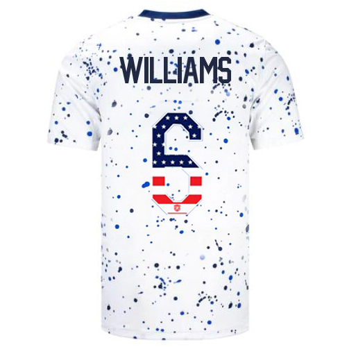 USA Lynn Williams 2023 White Men's Jersey Independence Day