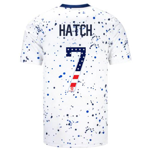 USA Ashley Hatch 2023 White Men's Jersey Independence Day
