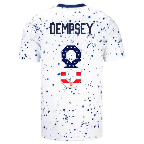 USA Clint Dempsey 2023 White Men's Jersey Independence Day