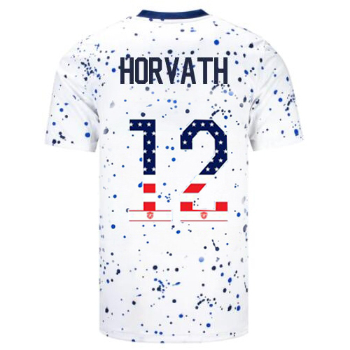 USA Ethan Horvath 2023 White Men's Jersey Independence Day