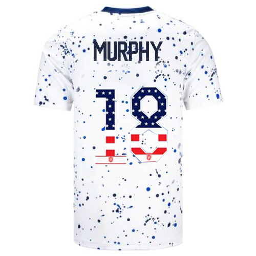 USA Casey Murphy 2023 White Men's Jersey Independence Day