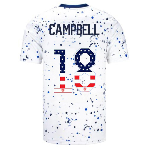USA Jane Campbell 2023 White Men's Jersey Independence Day