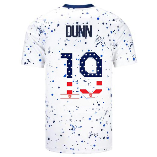 USA Crystal Dunn 2023 White Men's Jersey Independence Day