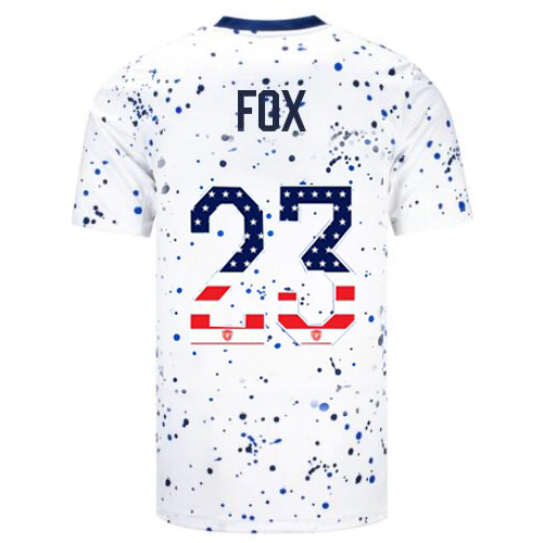 USA Emily Fox 2023 White Men's Jersey Independence Day