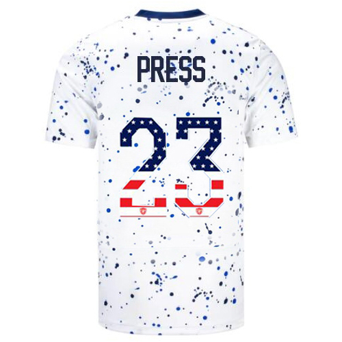 USA Christen Press 2023 White Men's Jersey Independence Day