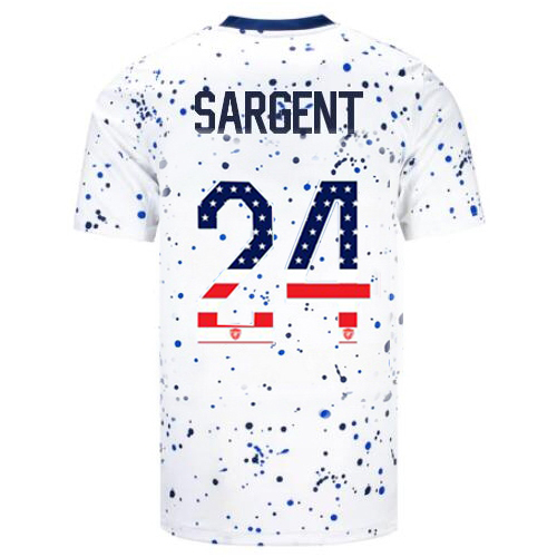 USA Josh Sargent 2023 White Men's Jersey Independence Day