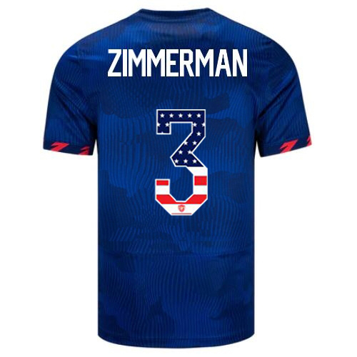 USA Walker Zimmerman 2023 Blue Men's Jersey Independence Day