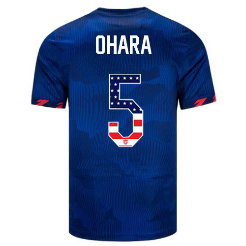 USA Kelley O'hara 2023 Blue Men's Jersey Independence Day