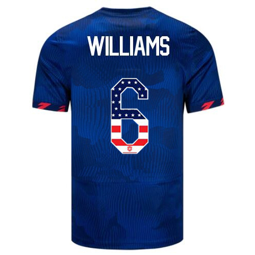 USA Lynn Williams 2023 Blue Men's Jersey Independence Day