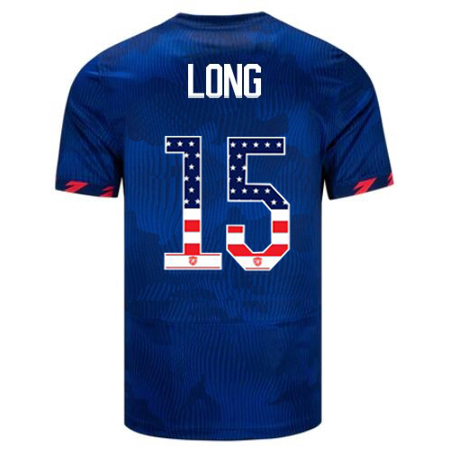 USA Aaron Long 2023 Blue Men's Jersey Independence Day