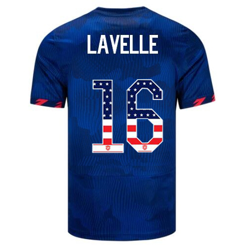 USA Rose Lavelle 2023 Blue Men's Jersey Independence Day