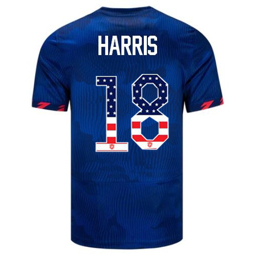 USA Ashlyn Harris 2023 Blue Men's Jersey Independence Day