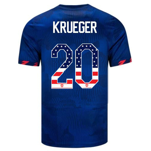 USA Casey Krueger 2023 Blue Men's Jersey Independence Day