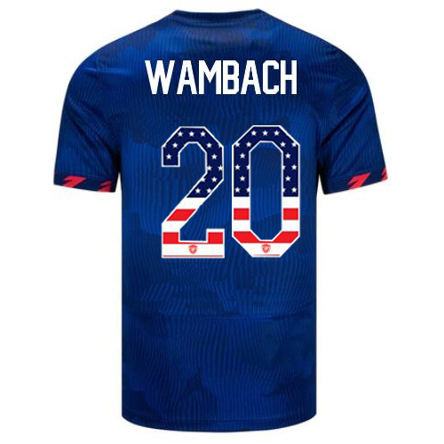 USA Abby Wambach 2023 Blue Men's Jersey Independence Day