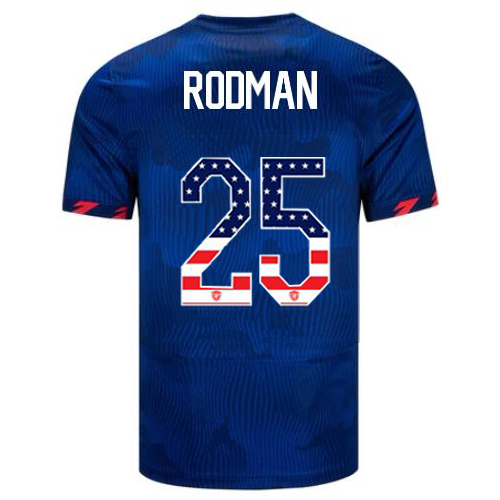 USA Trinity Rodman 2023 Blue Men's Jersey Independence Day
