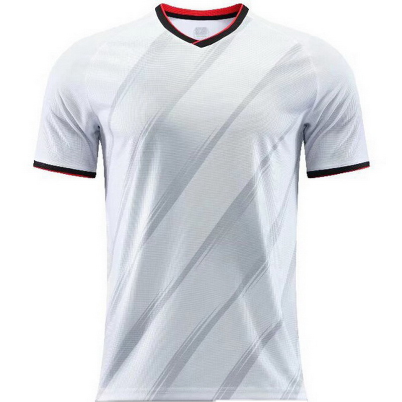 White Fans Shirt Blank Boys Girls Soccer Jersey