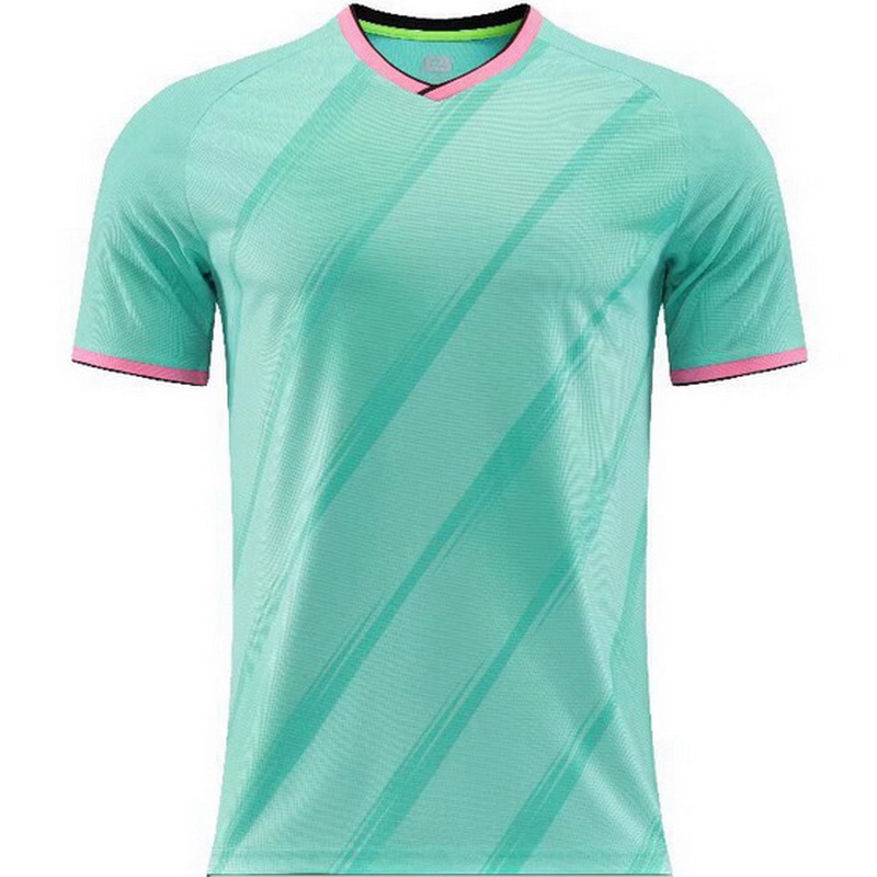 Green Game Soccer Match V-Neck Unisex Soccer Jersey