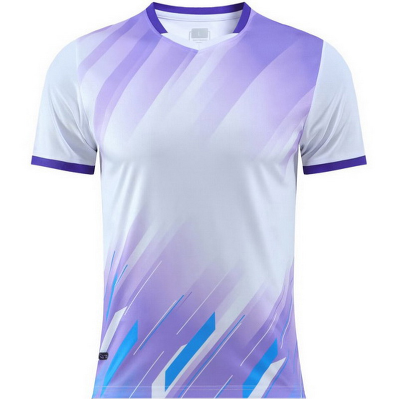 White/Purple Game Shirt Blank Boys Girls Jersey