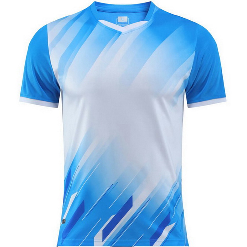 Blue/White Sports Shirt Training Youth Men's Jersey