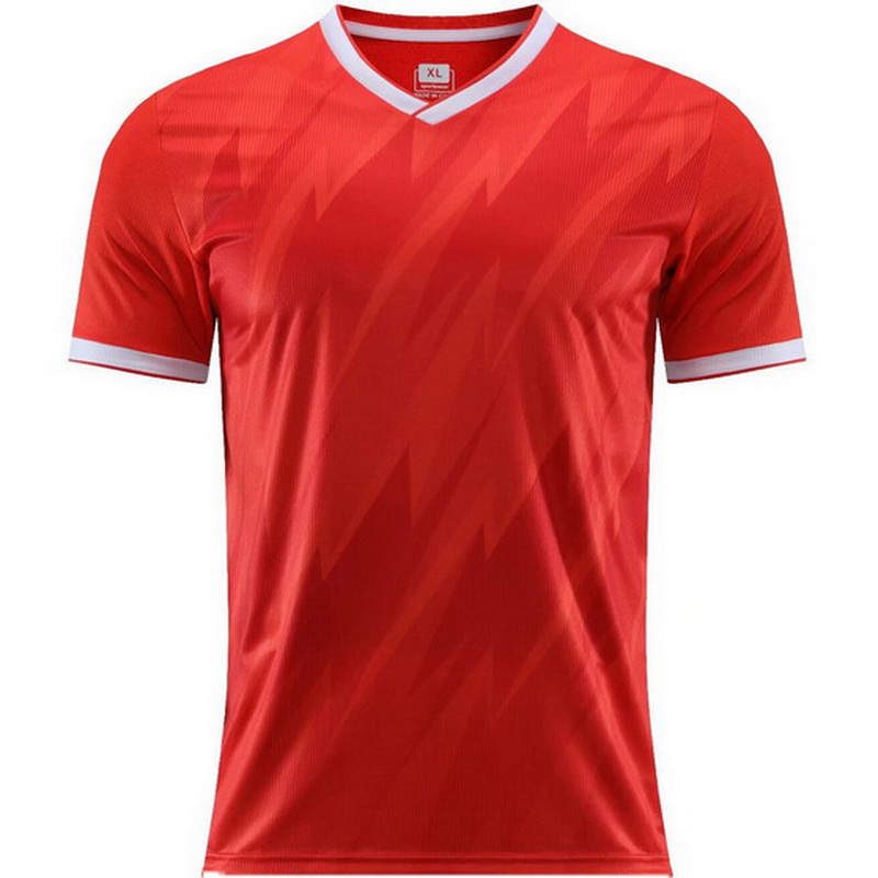 Red Fans Shirt V-Neck Lightweight Unisex Jersey