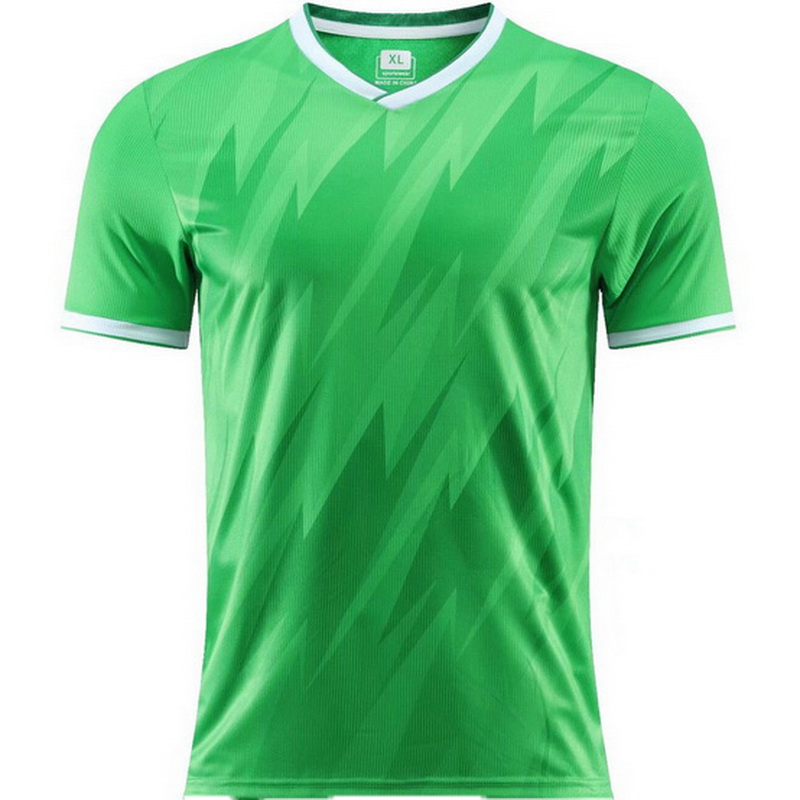 Green Game Soccer Match Training Youth Men's Jersey