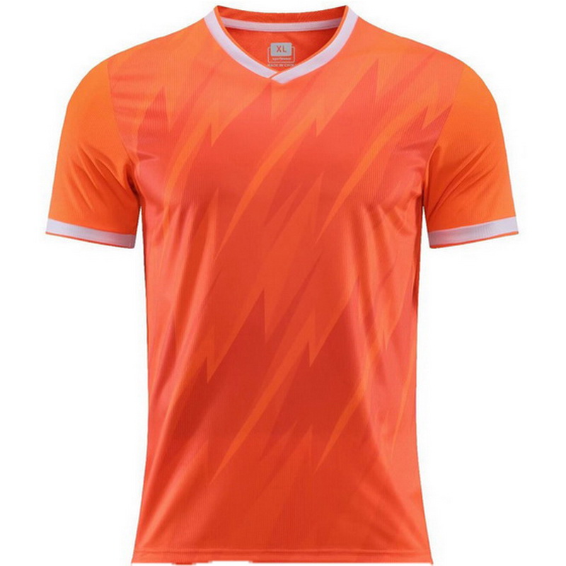 Orange Team Shirt Blank Boys Girls Soccer Jersey