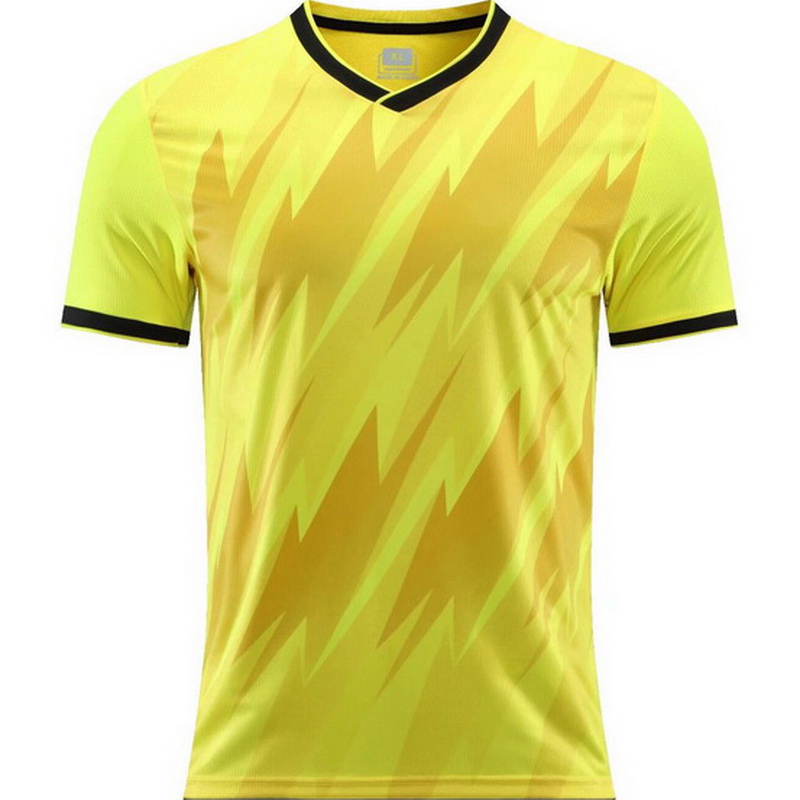 Yellow Game Shirt V-Neck Lightweight Unisex Jersey