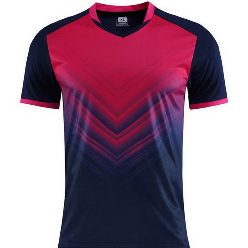 Red/Navy Sports Soccer Shirt Blank Boys Girls Jersey