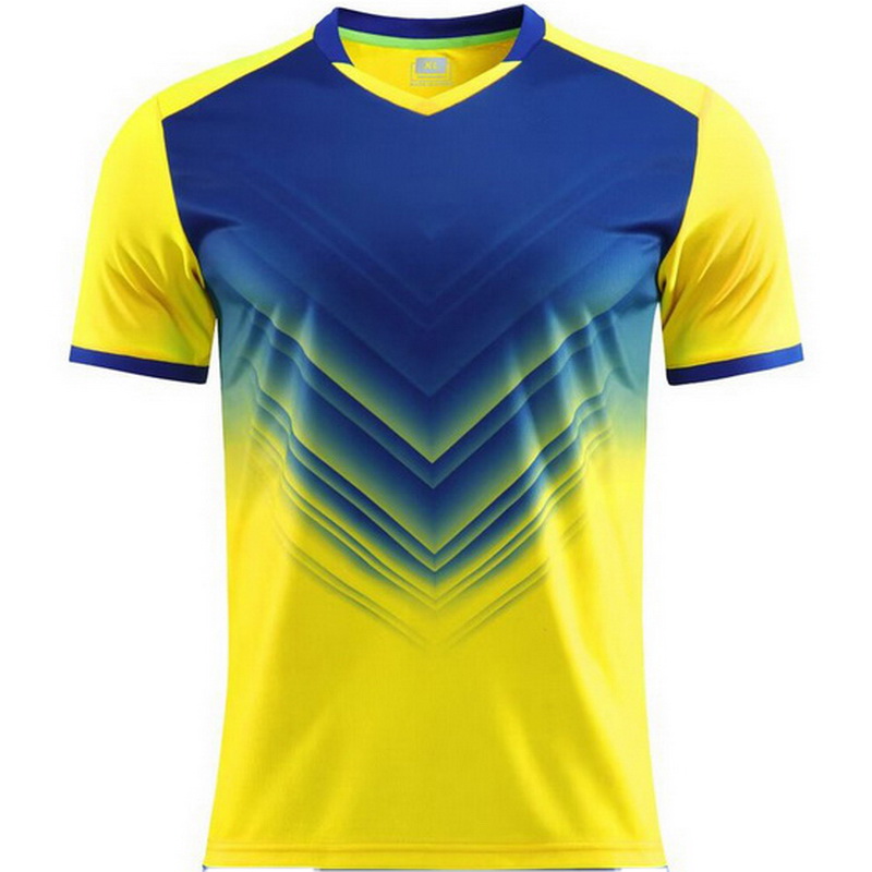 Blue/Yellow Fans Shirt Training Youth Men's Jersey