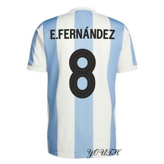 2024 Enzo Fernandez Argentina 50th Anniversary Youth Jersey