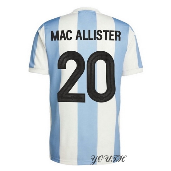 2024 Alexis Mac Allister Argentina 50th Anniversary Youth Jersey