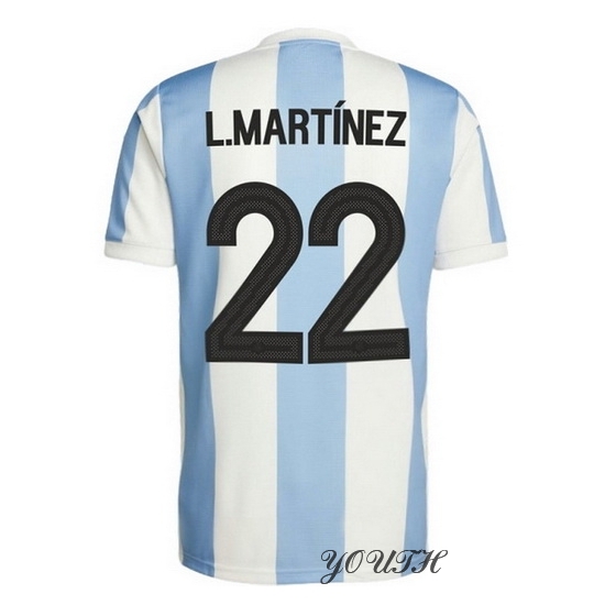 2024 Lautaro Martinez Argentina 50th Anniversary Youth Jersey