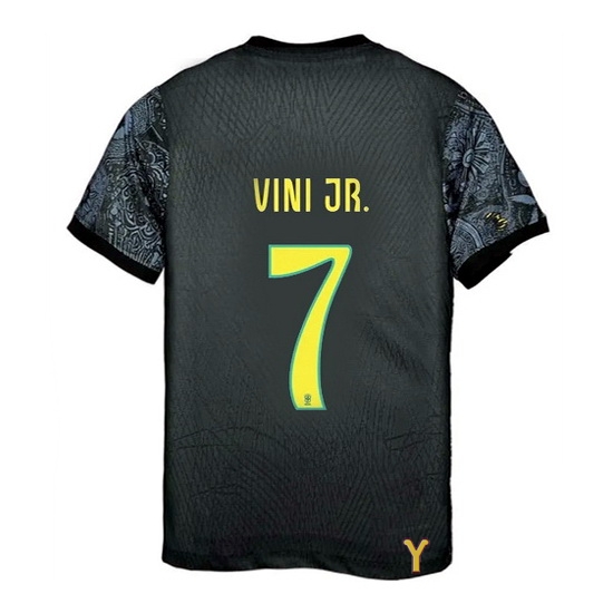 2024/25 Vinicius Jr #7 Brazil x Jesus Black Youth Jersey