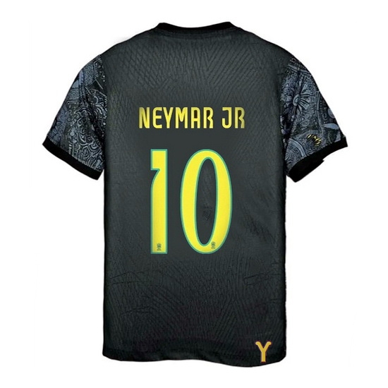 2024/25 Neymar Jr #10 Brazil x Jesus Black Youth Jersey