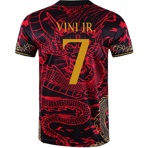 2024 Vinicius Junior #7 Dragon Red Men's Soccer Jersey