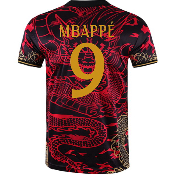 2024 Kylian Mbappe #9 Dragon Red Men's Soccer Jersey