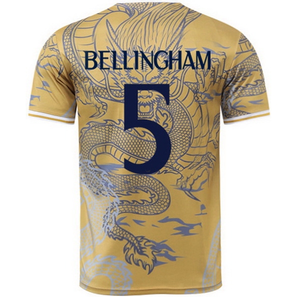 24/25 Jude Bellingham #5 Dragon Yellow Men's Soccer Jersey